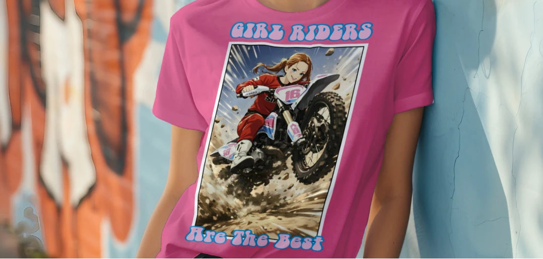 GIRL RIDER V2 Graphic T-Shirt tee