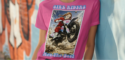 GIRL RIDER  V2 Graphic T-Shirt tee